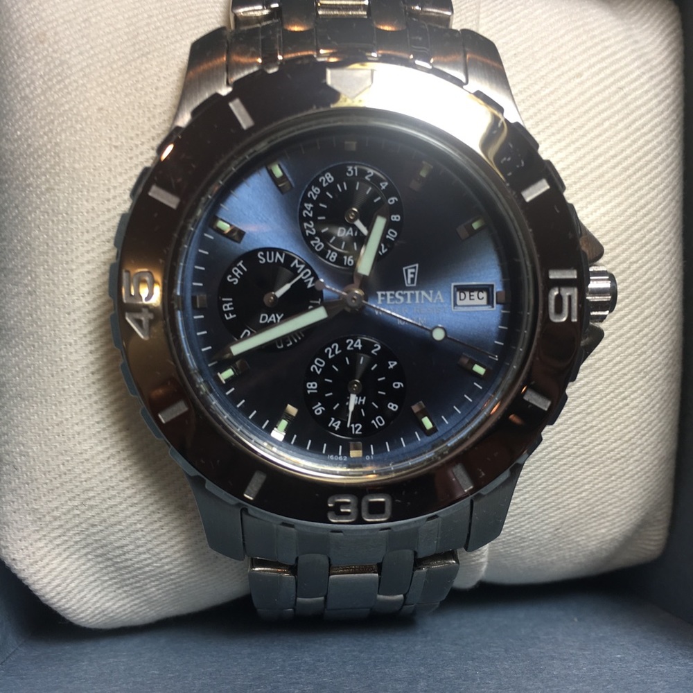 Festina quartz men’s multi function wrist watch